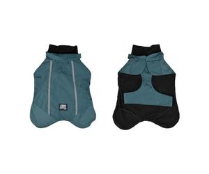 Love Story, Veste Imperméable Col Large Doublure Polaire Fermeture Scratch M/35 cm Emeraude