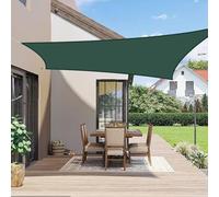 LOVE STORY Voile d'ombrage 2x3m Rectangulaire Imperméable à l'eau PES Toile d'ombrage Verde avec 95% de Protection UV pour Patio Extérieur Jardin