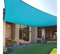 Love Story Voile d'ombrage rectangulaire Bleu Turquoise, 3 x 4 m, auvent Anti-UV pour extérieur, terrasse, Jardin, Cour