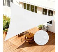 LOVE STORY Voile d'ombrage Triangulaire 3x3x3m,95% UV Protection pour Patio