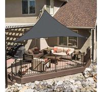 LOVE STORY Voile d'ombrage Triangulaire Imperméable 2x2x2m Toile Ombrage PES avec 95% UV Protection pour Patio Extérieur Jardin Terrasse, Anthracite