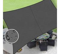 LOVE STORY Voile d'ombrage Triangulaire imperméable de 3 x 4 m, Gris foncé, résistant aux UV pour extérieur, terrasse, Jardin, Cour (Dimensions personnalisées)