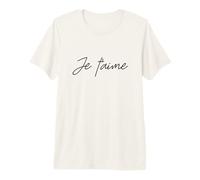 Love T-Shirt français avec Inscription « Je t'aime » T-Shirt Haut de Gamme