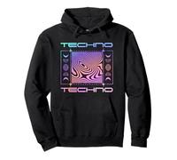 Love Techno Music, Raving Festival Clothing, EDM Rave, Raver Sweat à Capuche