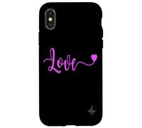 Love Text | Autentico marchio Italiano dolceSenso Coque pour iPhone X/XS