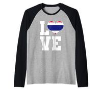 Love Thailand Thaïlande Vacation Wear Thai Souvenir Manche Raglan