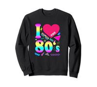 Love The 80's Heart Costume vintage années 80 pour homme et femme Sweatshirt