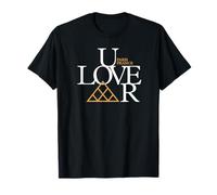 Love The Louvre Paris France Pyramide Lettrage Blanc T-Shirt