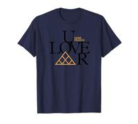 Love The Louvre Paris France Pyramide Lettrage Noir T-Shirt