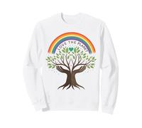 Love The Planet Arbre de Paix Arc-en-Ciel Terre Jour Eco Nature Sweatshirt