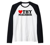Love Thy Neighbor Christian Faith Croyant Jésus Manche Raglan