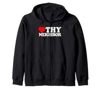 Love Thy Neighbor Christian Faith Croyant Jésus Sweat à Capuche