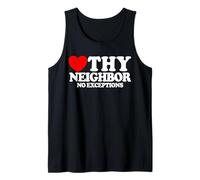 Love Thy Neighbor No Exceptions Christian Faith Jésus Débardeur