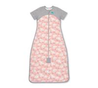 Love To Dream Gigoteuse en Polaire de Coton Bio 6-18 Mois, Rose poudré (20-24 °C), Manches Courtes, Couverture Portable, Lavable en Machine, 2 Fermetures éclair