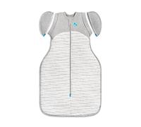 Love To Dream Sac de Transition Swaddle Up XL 11-14 kg, Blanc, Coupe ajustée, Ailes Amovibles, Indice de Protection 2,5 Tog (16-20 °C), Lavable en Machine et Double Fermeture éclair