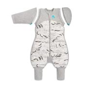 Love To Dream Sac d'emmaillotage transition, gigoteuse pour bébé, grand (8,5-11 kg), tissu idéal pour les températures froides (<16°C), conception brevetée d'ailes amovibles, blanc
