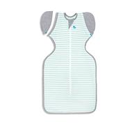 Love To Dream Sac Transition XL 11-14 kg Menthe, Ajustement Parfait, Ailes zippées, 1,0 Tog, 20-24°C, Lavable Machine, Double Zip Facile Changement Couches