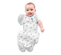 Love To Dream™ Swaddle UP™ Gigoteuse de Transition, Taille M (6-8,5 kg) - Rêve Arc-en-Ciel | Coupe ajustée, ailettes Amovibles zippées | 1,0 Tog | Coton | Zip Double Sens