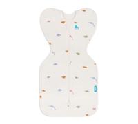 Love To Dream™ Swaddle UP™, Medium 6-8.5 kg - Dinosnore Cream, Snug Fit, Supports Healthy Sleep Routine, 1.0 Tog for 20-24°C Temperature, Machine Washable Stretch Cotton, 2 Zips for Easy Nappy Change