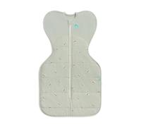 Love To Dream™ Swaddle UP™, Newborn 2.2-3.8 kg - Cotton Bees Olive, Snug Fit, Supports Healthy Sleep Routine, 2.5 Tog for Cool Temps (16-20°C), Machine Washable Stretch Cotton, 2 Zips, Easy Change