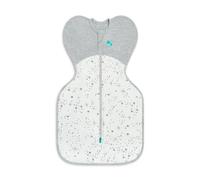 Love To Dream Swaddle Up, Nouveau-né 2,2-3,8 kg, Blanc, Coupe ajustée pour Un Bon Sommeil, température 1,5 Tog (18-24 °C), Lavable en Machine et Double Fermeture éclair