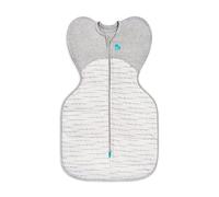 Love To Dream™ Swaddle UP™, Nouveau-né 2,2-3,8 kg - Blanc Rêveur | Couverture d'emmaillotage | Ajustement Parfait, Sommeil réparateur | 2,5 Tog | Coton | Zip Double Sens