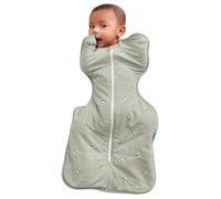 Love To Dream™ Swaddle UP™, Nouveau-né 2,2-3,8 kg - Coton Abeilles Olive | Couverture d'emmaillotage | Ajustement Parfait, Sommeil réparateur | 2,5 Tog | 100% Coton | Zip Double Sens