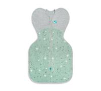 Love To Dream Swaddle Up, Nouveau-né 2,2-3,8 kg, Olive North Star, Coupe ajustée pour Un Sommeil réparateur, température 1,5 Tog (18-24 °C), Lavable en Machine et Double Fermeture éclair
