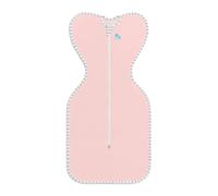 Love To Dream Swaddle Up, Petit 3,5-6 kg - Rose, Coupe ajustée, Favorise Un Sommeil sain, 1,0 Tog - 20-24 °C, Coton Lavable en Machine et Double Fermeture éclair