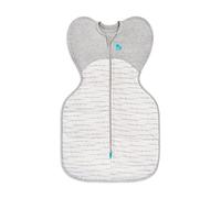Love To Dream Swaddle Up, Petit modèle 3,5-6 kg, Blanc Dreamer, Coupe ajustée pour Un Sommeil réparateur, température 2,5 Tog (16-20 °C), Lavable en Machine et Double Fermeture éclair
