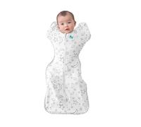 Love To Dream™ Swaddle UP™, Taille M (6,5-8 kg) - Crème | Ajustement Parfait, Sommeil réparateur | 1,0 Tog | Printemps/été 20-24 °C | Bambou | Fermeture éclair Double Sens