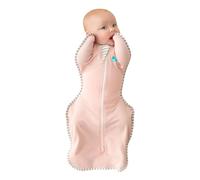 Love To Dream™ Swaddle UP™, Taille M (6-8,5 kg) - Rose | Ajustement Parfait, Sommeil réparateur | 1,0 Tog | Printemps/été 20-24 °C | Coton | Fermeture éclair Double Sens