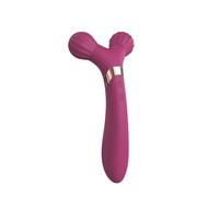 Love to Love - Fireball - Silicone - 9 Modes de Vibration - Longueur insérable : 12 x 3.7 cm - Autonomie: 1H - Design Texturé - Rouleau de Massage Vibrant Plum Star