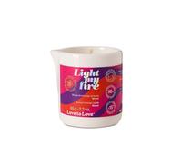 Love to Love Light My Fire Bougie de Massage 30 ml - Huile de Massage Chaude Sensuelle, 98% Naturelle - Fabriquée en France - Jusqu’à 15h d’Utilisation - Monoi