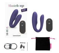 Love to Love Match up - vibromasseur couple rechargeable (violet)