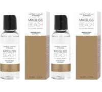 Love to Love Mixgliss 50 ml - Lubrifiant intime 2-en-1 & Huile de massage silicone,longue durée,testée dermatologiquement,alternative lubrifiant à l’eau, lubrifiant intime couple - Noix de coco 50ml
