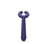 Love to Love - Please Me - Stimulateur - 8 Modes de Vibration - Silicone - Autonomie: 1H - Longueur insérable : 13 cm x Ø3,6 - Splashproof - Design Texturé - Flexible - Midnight Indigo