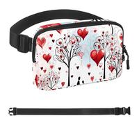 Love Tree-275 Sac banane pour homme et femme avec sangle réglable, sac banane tendance pour voyage, plein air, course à pied, randonnée, multicolore, multicolore, 1.5x9.0x5.9in/4x23x15cm