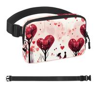 Love Tree-308 Sac banane pour homme et femme avec sangle réglable, sac banane tendance pour voyage, plein air, course à pied, randonnée, multicolore, multicolore, 1.5x9.0x5.9in/4x23x15cm