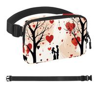 Love Tree-374 Sac banane pour homme et femme avec sangle réglable, sac banane tendance pour voyage, plein air, course à pied, randonnée, multicolore, multicolore, 1.5x9.0x5.9in/4x23x15cm