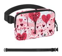 Love Tree-392 Sac banane pour homme et femme avec sangle réglable, sac banane tendance pour voyage, plein air, course à pied, randonnée, multicolore, multicolore, 1.5x9.0x5.9in/4x23x15cm