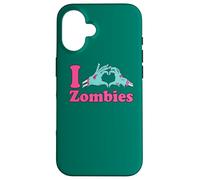 Love Undead Funny Horror Party: I Heart Zombies Coque pour iPhone 16