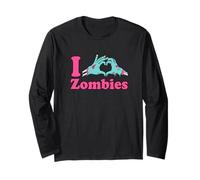 Love Undead Funny Horror Party: I Heart Zombies Manche Longue