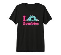 Love Undead Funny Horror Party: I Heart Zombies T-Shirt Haut de Gamme