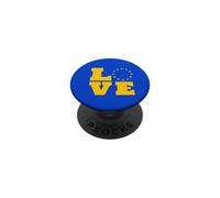 Love Union Européenne Drapeau Europe Anti Brexit PopSockets PopGrip Adhésif