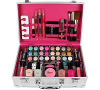 Love Urban Beauty Dazzling ¿ De Maquillage Végétalienne 60 Pièces Pour Adolescents ¿ Élégante Boîte Argentée ¿ Design Compact Et Léger ¿ Ensemble De Maquillage Pour Femme Facile À Transporter