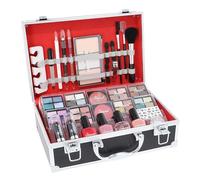 Love Urban Beauty Végétalien Divine French Manicure Coffret Maquillage - Ombres à paupières, Illuminateur, Rouge à lèvres, Blush, Pinceaux, Accessoires Manucure - Trousse de Toilette pour Maison