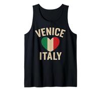 Love Venise Italy Venezia Italia Drapeau italien Cœur Débardeur