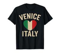 Love Venise Italy Venezia Italia Drapeau italien Cœur T-Shirt