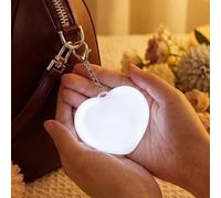 Love Wallet Sac fourre-tout lumineux à détection tactile, lampe de sac à main pour accessoires de sac à main, lampe de sac à main en forme de cœur avec capteur automatique (2 pièces, blanc)